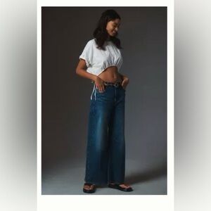 Pilcro Bowed Slouch High Waist Jeans
(From Anthropologie NWT)